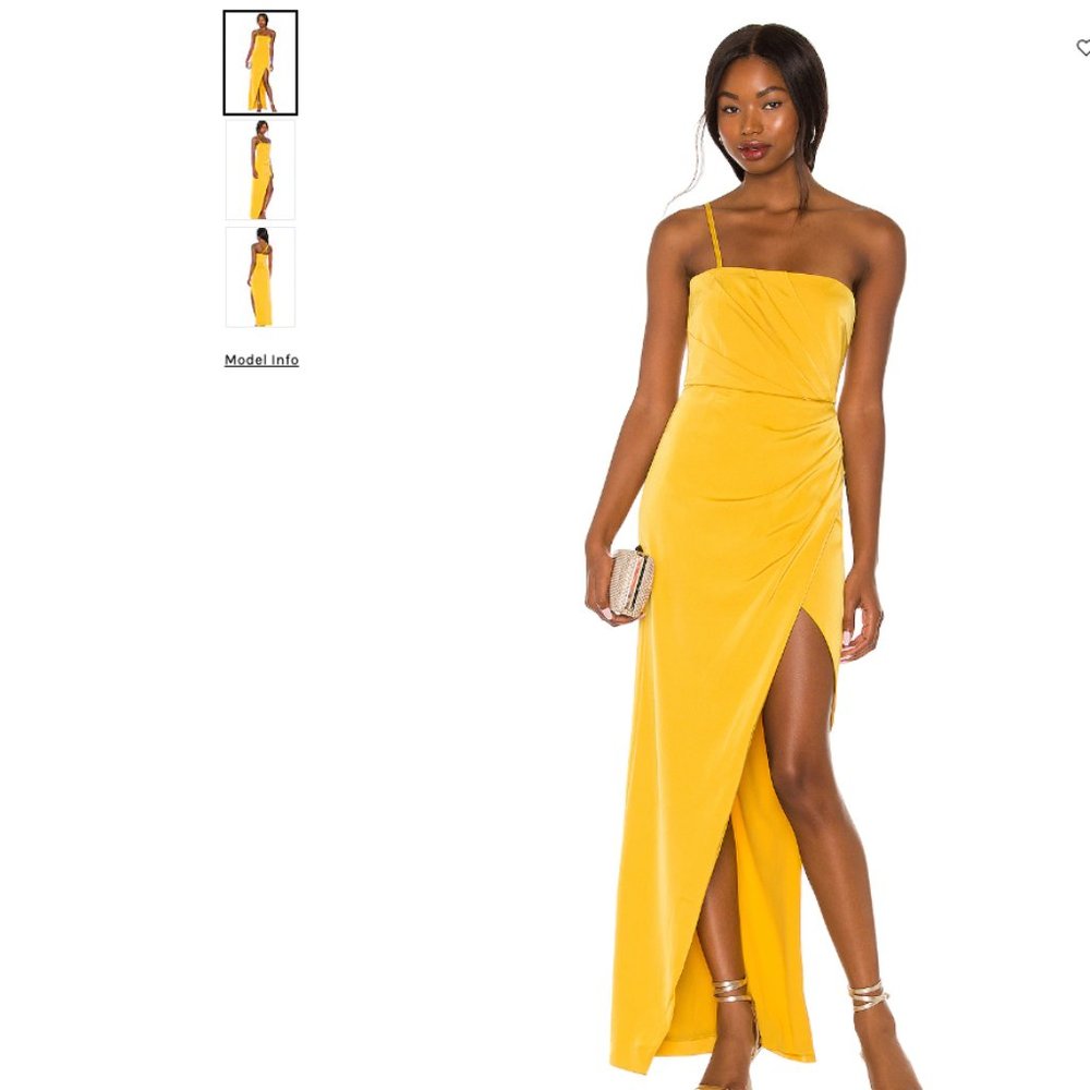 MAGNUS GOWN IN GOLDENROD, size small